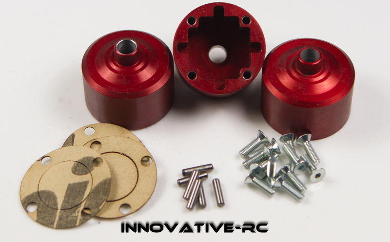 3x Thunder Tiger Differential Case MT4 G3 Red